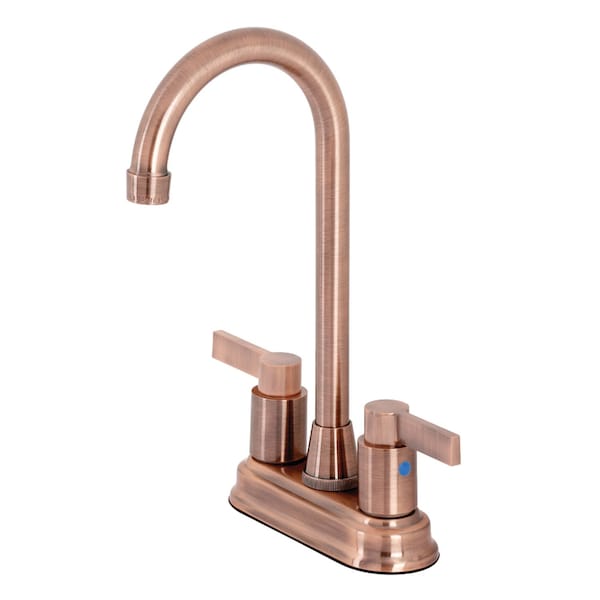 KB849NDLAC NuvoFusion 4" Centerset Bar Faucet, Antique Copper